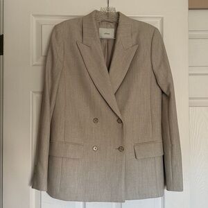 Aritzia Wilfred Destiny Birch Herring Oversized Blazer 2